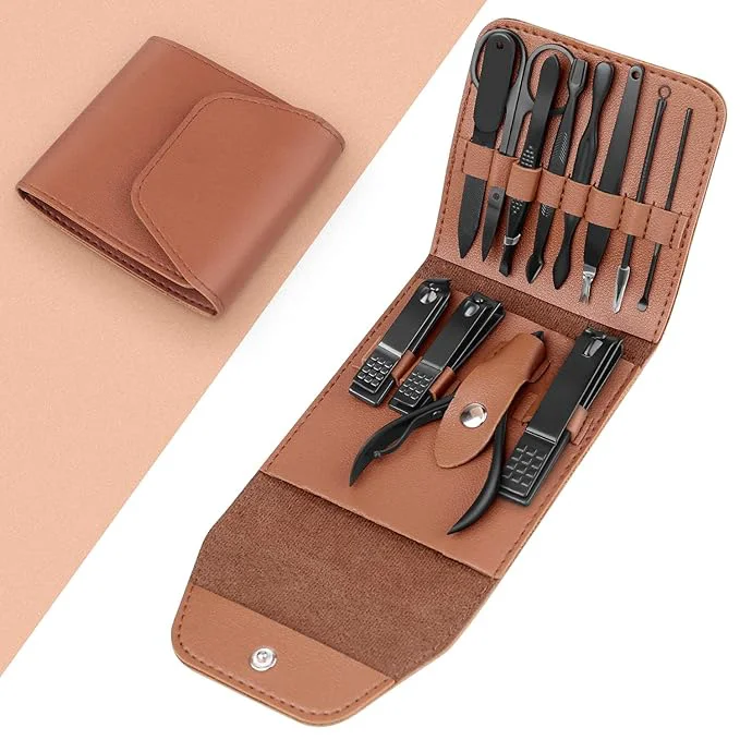 Genuine Teamkio 12pcs Manicure Set Pedicure Nail Clippers Set Travel Hygiene Kit Unique