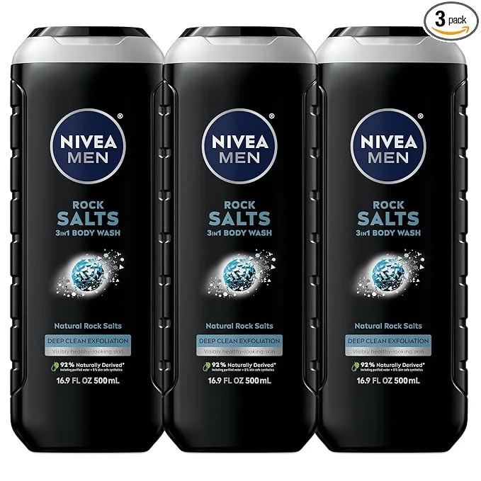 Functional NIVEA MEN Deep Clean Rock Salts Body Wash Modern