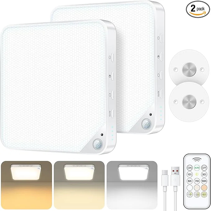 Official Rechargeable 8W Motion Sensor Ceiling Light Indoor Wireless Magnetic Stick on Sustainable