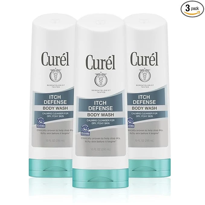 Flexible Curel Itch Defense Calming Daily Cleanser Body Wash Soap- Formula Relaxed