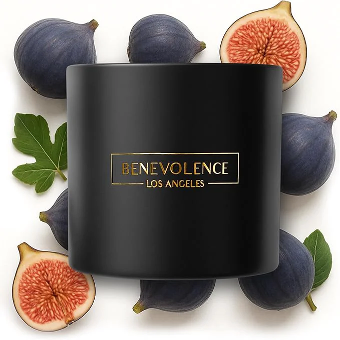 Selected Benevolence LA 3 Wick Candle Fig Tree Large Christmas Scented Candles Soy Versatile