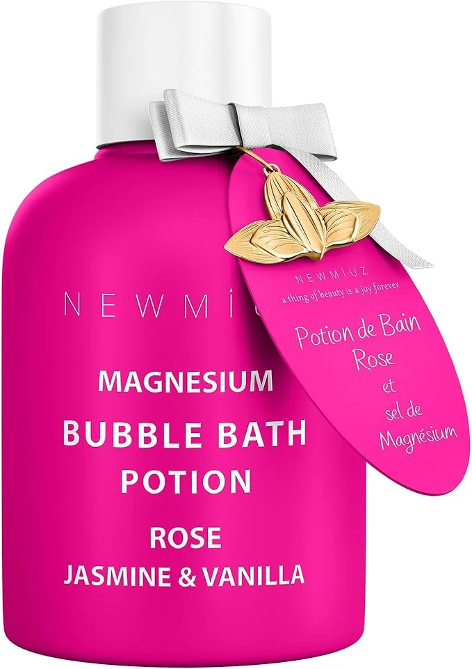Elite Magnesium Bubble Bath Rose Jasmine Vanilla Long Lasting Foam Convenient