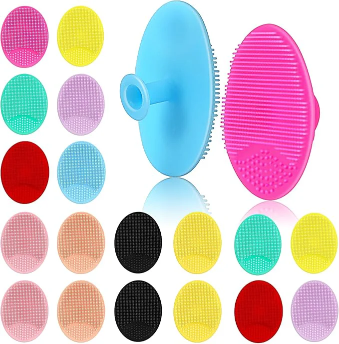 Safe MCIGICM 20PCS Face Scrubber Silicone Facial Cleansing Brush Face Exfoliator Detailed