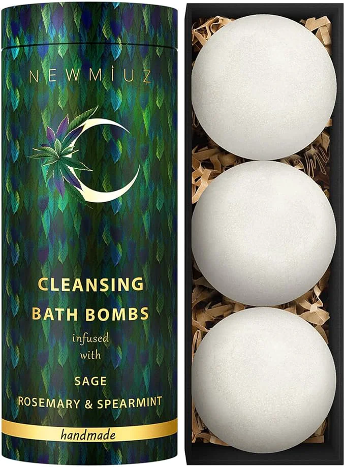 Casual Sage Bath Bombs Spiritual Bath Energy Clearing Protection Shielding Smokeless Selected