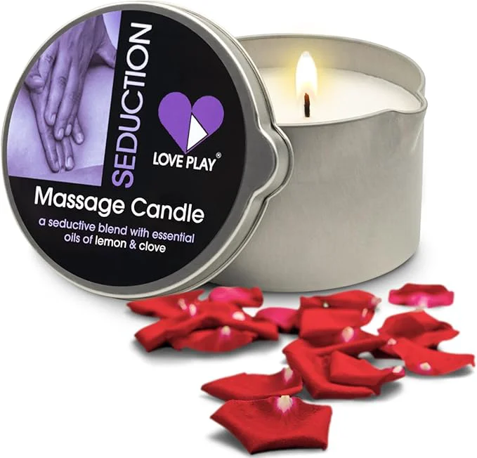 Genuine LOVE PLAY Massage Oil Candle for Home SPA Long-Lasting