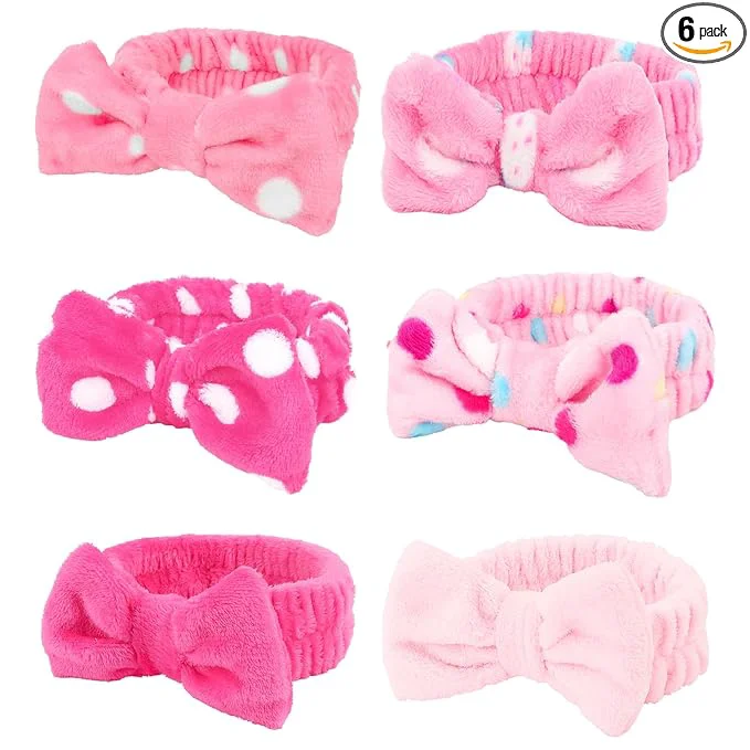 Authentic Casoty 6 Pcs Spa Headbands Hair Holder Professional