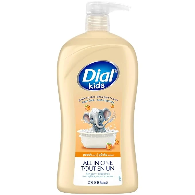 Smooth Dial Kids All-in-1 Body Hair Bubble Bath Peach Scent 32 Fl Oz Exclusive