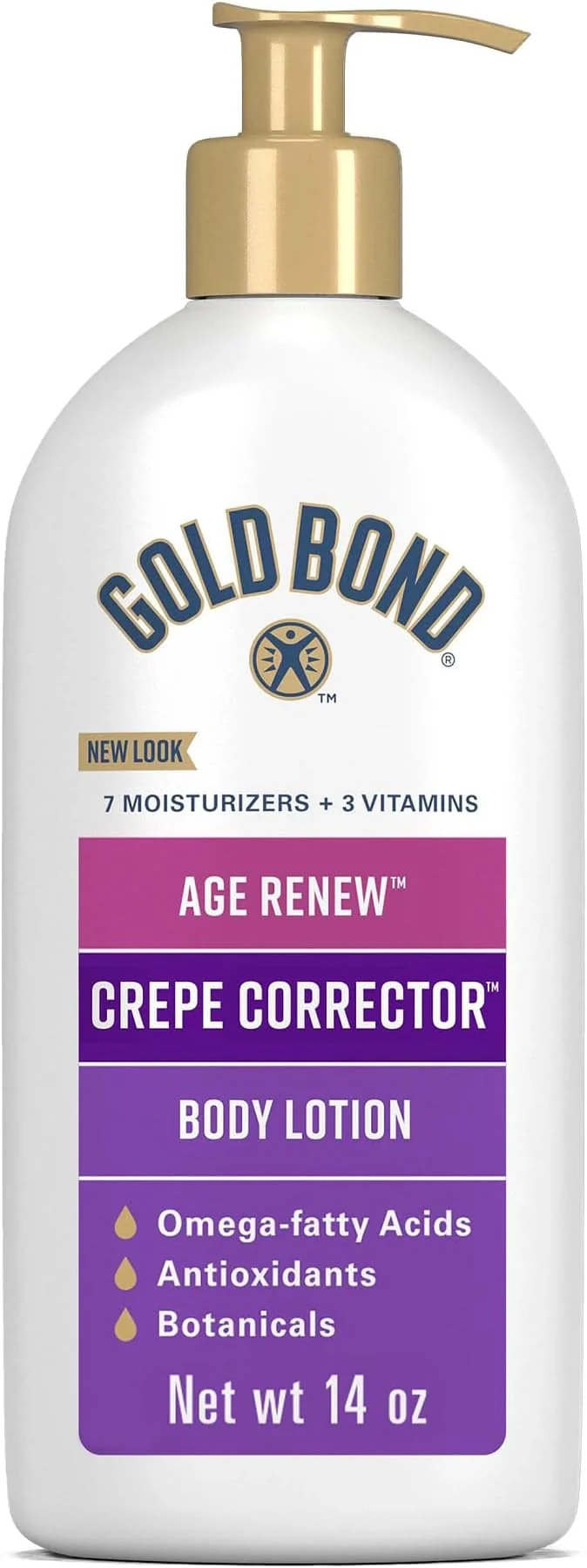 Functional Gold Bond Age Renew Crepe Corrector Body Lotion Replenishing Smoothing High-Quality
