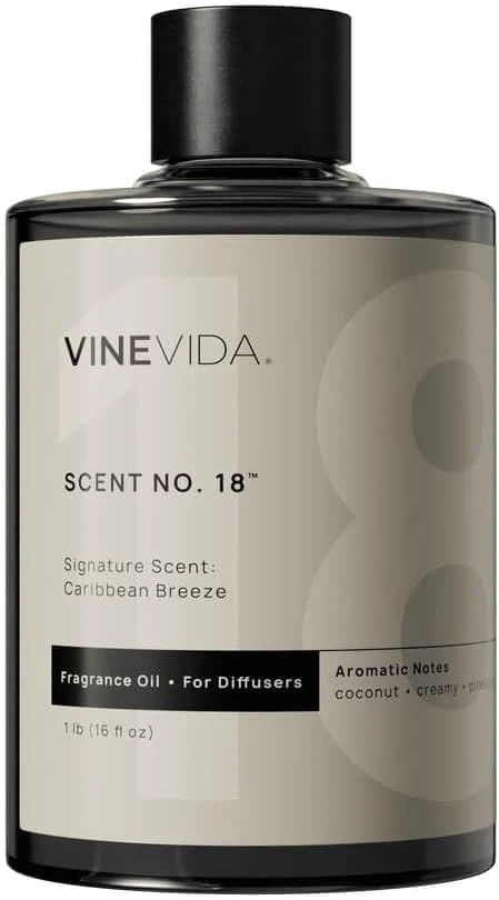 World-Class VINEVIDA Caribbean Breeze Fragrance Oil Prestigious