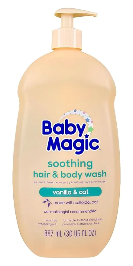 Top-Quality Baby Soothing Hair Body Wash Vanilla Oat Soothes and Cleanses Relaxed
