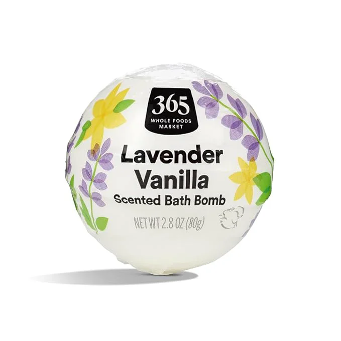 Effective 365 by Whole Foods Market Fizzing Bath Bomb Lavender Vanilla 2.8 oz Elegant