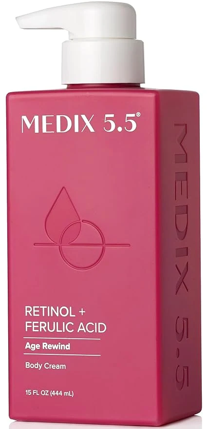 User-Friendly Medix 5.5 Retinol Body Lotion Firming Moisturizer Crepey Skincare Treatment Reliable