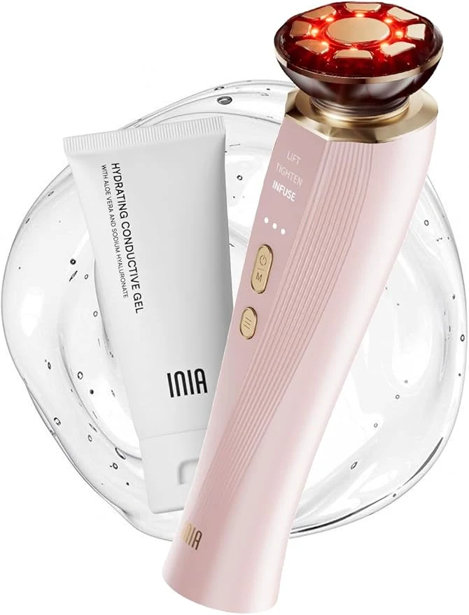Classic INIA 3-in-1 Red Light Therapy for Face and Neck Beauty Device for Puffiness Eco-Friendly