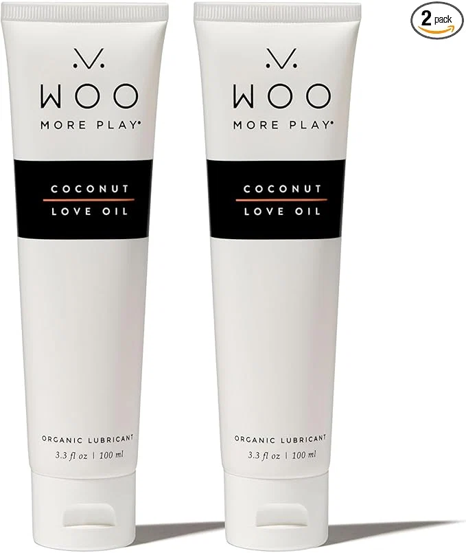 Exclusive Woo More Play Coconut Love Oil Organic Coconut Oil Personal Lubricant Secure