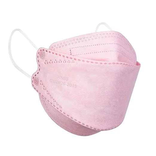 Refined Borje KN95 Face Masks for Adults 50 Pack 5-Ply Pink Disposable Face Mask Fine