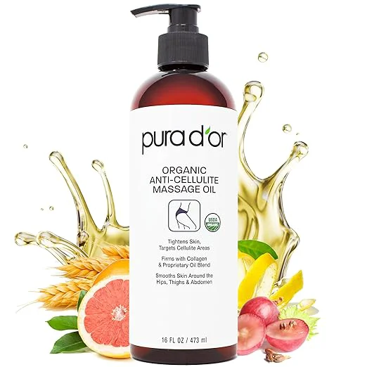 Smart PURA D OR 16 Oz Organic Anti-Cellulite Massage Oil Fashionable