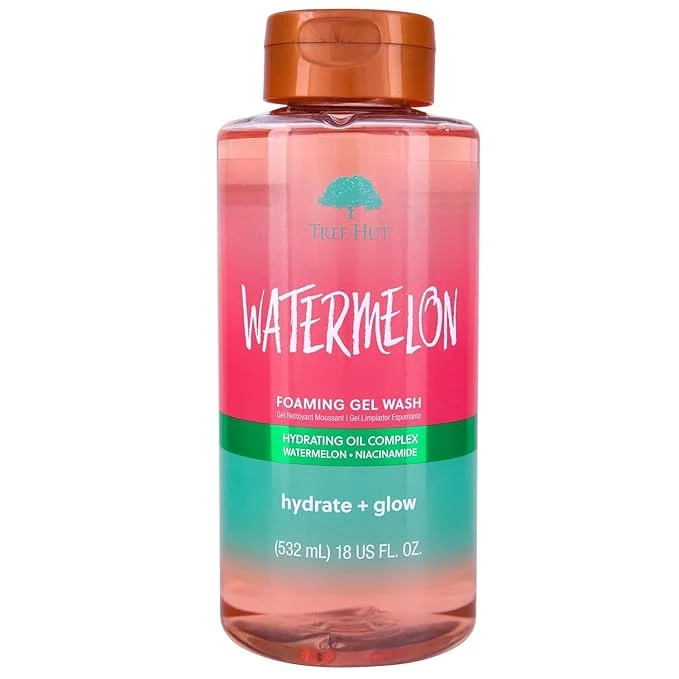 Premium Material Tree Hut Watermelon Foaming Gel Wash Hydrating Moisturizing Body Wash Artisan