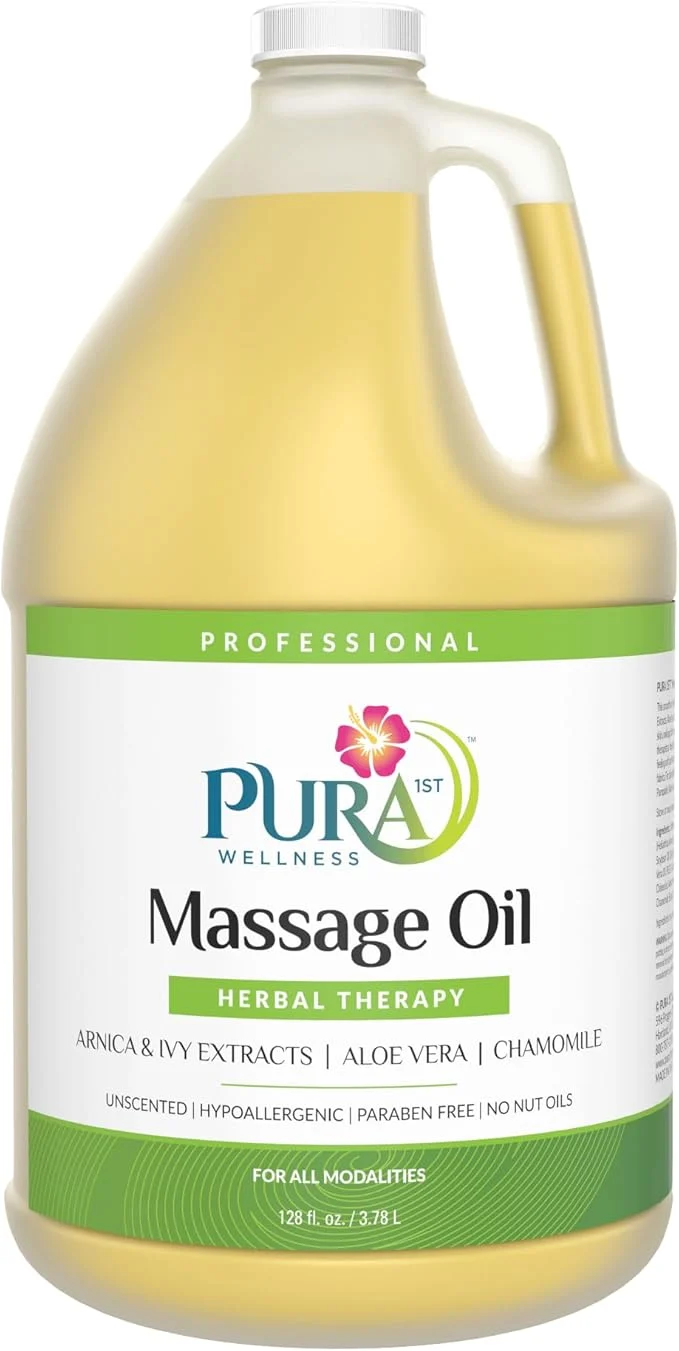 Carefully Designed Herbal Therapy 1 Gallon Massage Oil Aloe Vera Professional Massage Therapy Long-Lasting