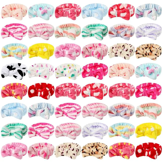 Natural Tigeen 48 Pieces Spa Headband Bulk Headband Durable
