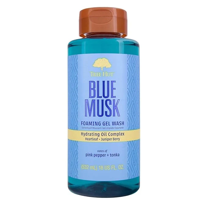 Traditional Tree Hut Blue Musk Foaming Gel Wash Hydrating Moisturizing Body Wash Top-Quality