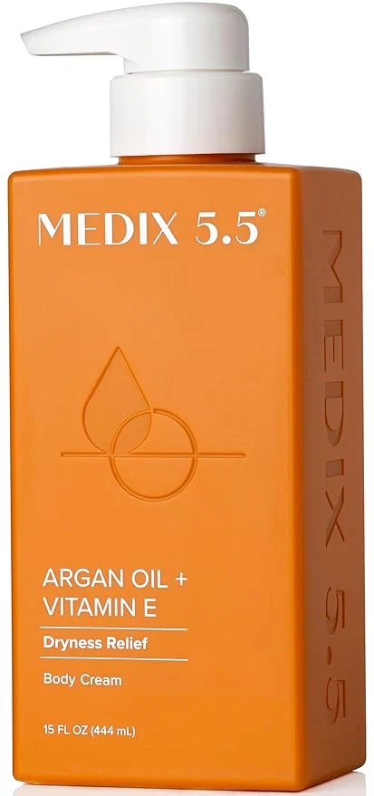 Modern Medix 5.5 Argan Oil Cream Vitamin E Anti Aging Skin Care Moisturizer Body Lightweight