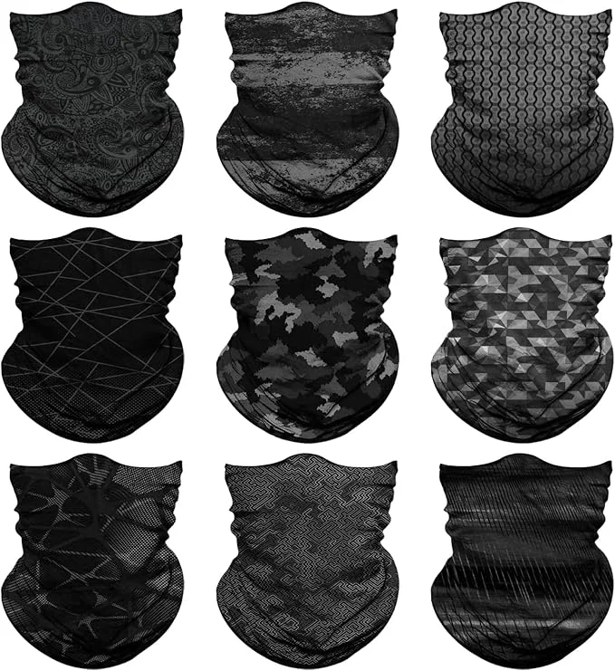 Practical Venswell Neck Gaiter Face Mask Men Women Seamless Bandana Rave Face Cover High-End