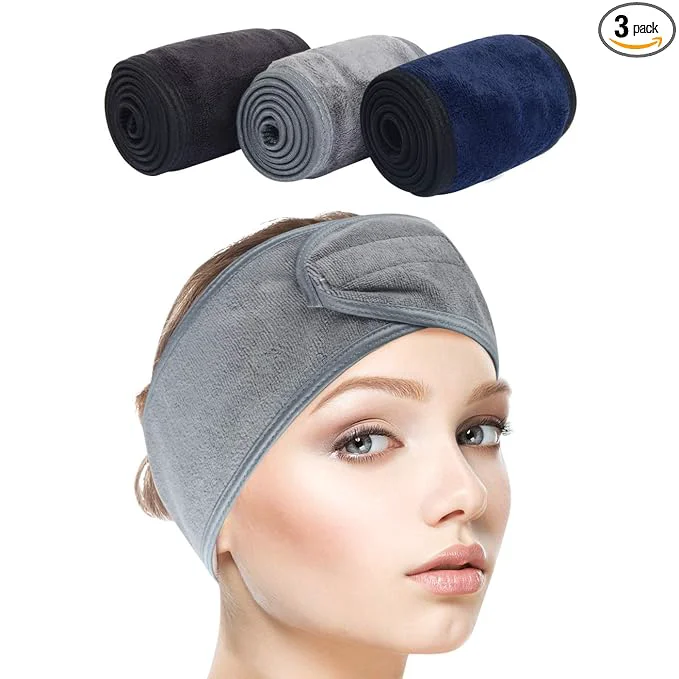 Classic SINLAND Spa Headband for Women Ultra Soft Adjustable Makeup Hair Band Luxury