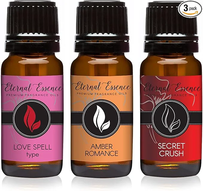 Responsible Trio - Amber Romance Secret Crush Love Spell - Premium Fragrance Oil Trio - Prestigious