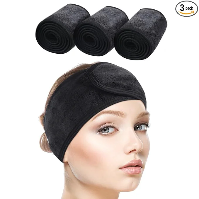 Premium SINLAND Spa Headband for Women Ultra Soft Adjustable Makeup Hair Band Original Design