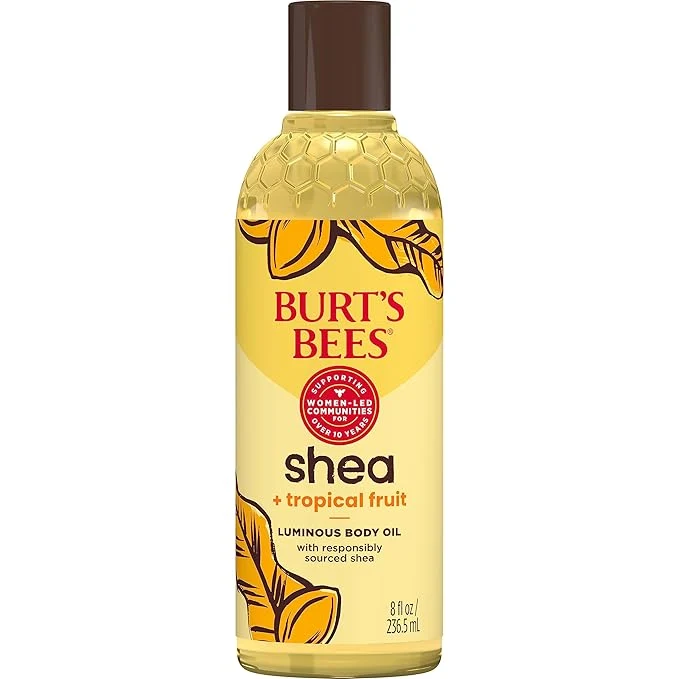 Original Design Burt's Bees Shea Tropical Fruit Luminous Body Oil Non-Greasy Antioxidant Proven