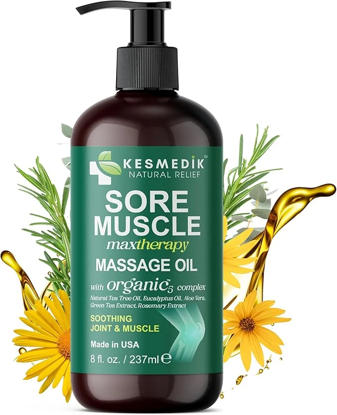 Innovative Sore Muscle Massage Oil for Massage Therapy Professional