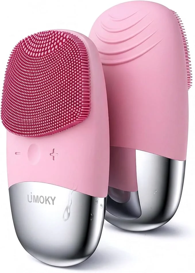 Classic Facial Cleansing Brush 3-in-1 Electric Silicone Face Scrubber Vibrating Natural