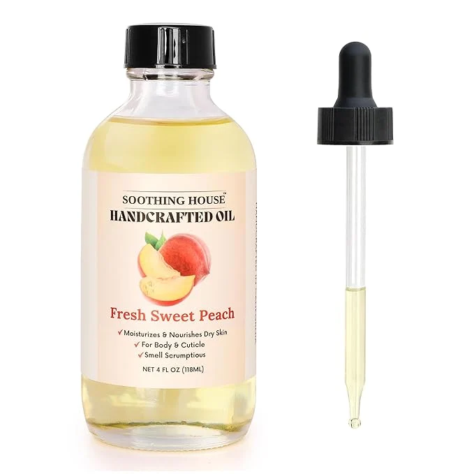 Easy-to-Use Fresh Sweet Peach Body Oil Safe