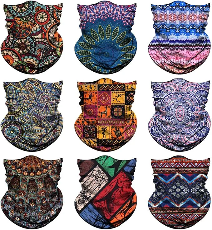 High-End Venswell Neck Gaiter Face Mask Men Women Seamless Bandana Rave Face Cover Fine Crafted