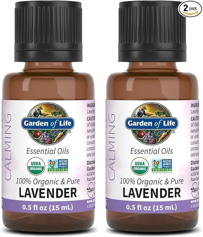 Green Garden of Life Essential Oil Lavender0.5 fl oz USDA Organic Pure Recyclable