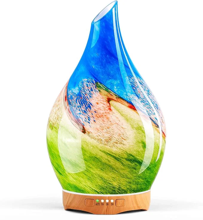 Selected Porseme 280ml Essential Oil Diffuser Glass Color Changing Aroma Air Diffusers Next-Generation