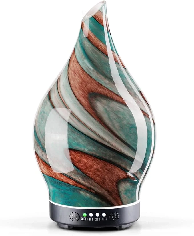 Crafted Porseme 150ml Essential Oil Diffuser Glass Color Changing Aroma Air Diffusers Smart