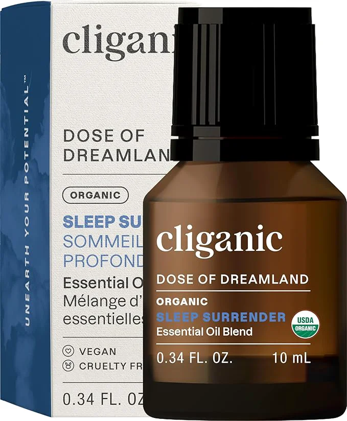 User-Friendly Cliganic Organic Essential Oil Sleep Surrender Blend Relaxed
