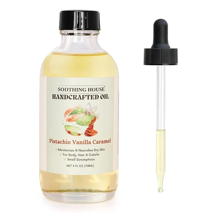 Long-Lasting Pistachio Vanilla Caramel Body Oil Genuine