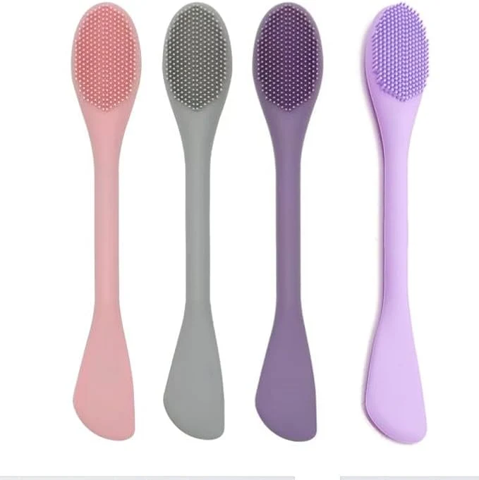 Certified Premium Silicone Facial Cleansing Brush Combo 4pcs Mask Applicator and Recyclable