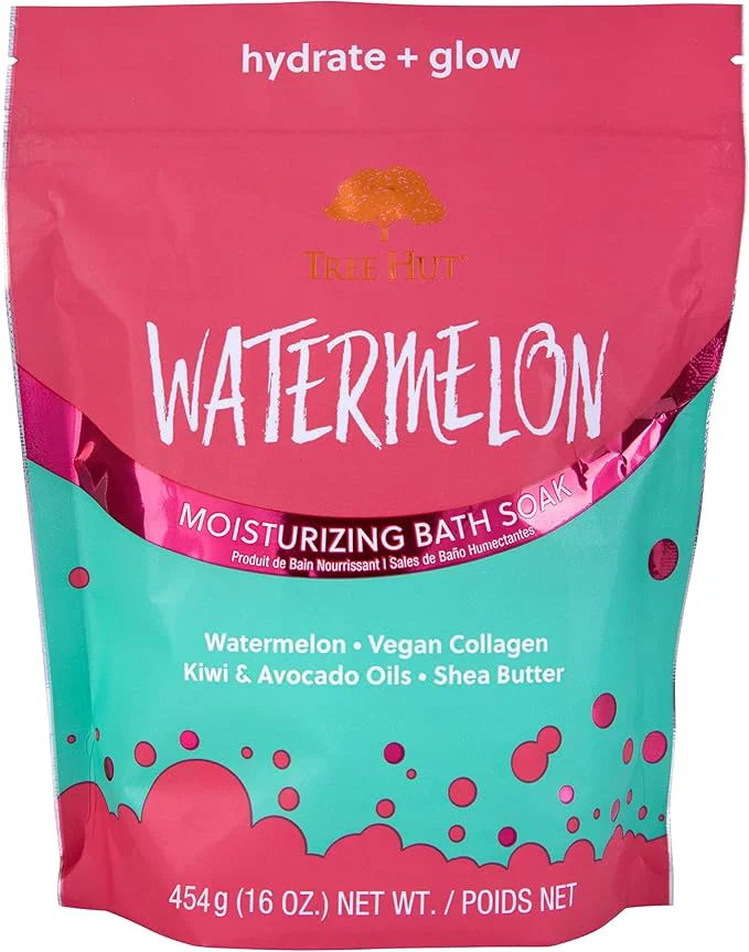 Verified Tree Hut Watermelon Moisturizing Bath Soak Bath Salt Selected
