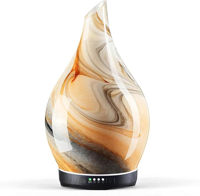 Traditional Porseme 280ml Essential Oil Diffuser Glass Color Changing Aroma Air Diffusers Genuine
