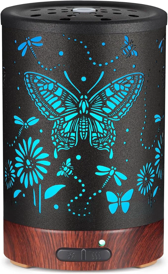 Original Design Metal Essential Oils Diffuser 150ML Christmas Aromatherapy Diffuser Cool Mist Comfortable
