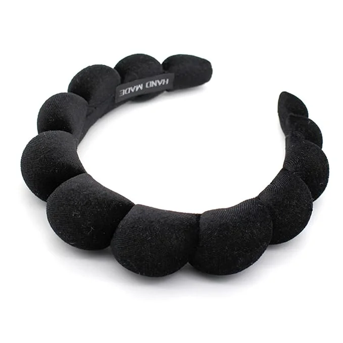 Sustainable Fashion Headbands for Women Padded Fabric Hair Bands Wide Velvet Non Slip Premium