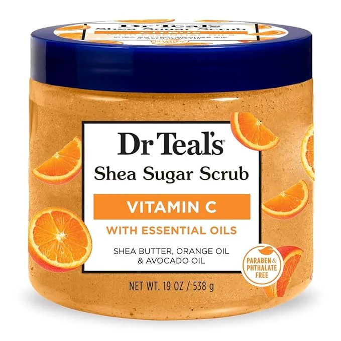 Stylish Dr Teal's Shea Sugar Body Scrub Citrus Safe