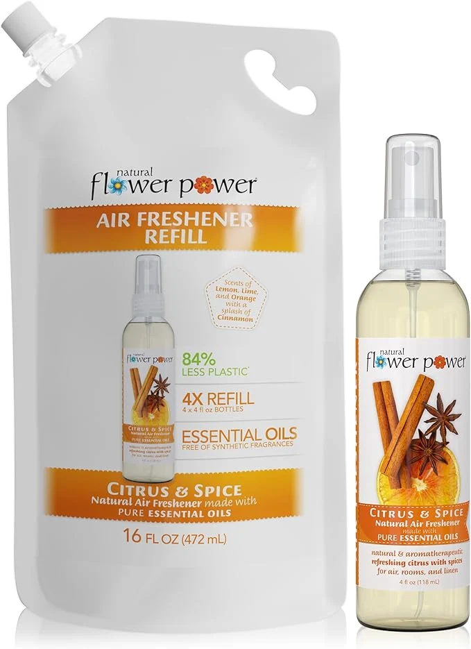 Advanced Natural Flower Power Air Freshener Spray Refills Top-Quality