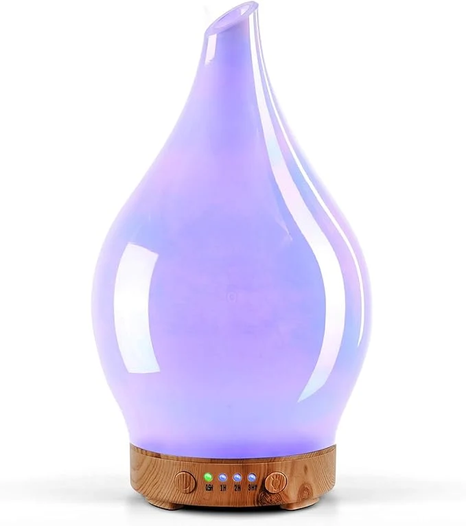 Next-Generation Porseme 150ml Essential Oil Diffuser Glass Color Changing Aroma Air Diffusers Exclusive