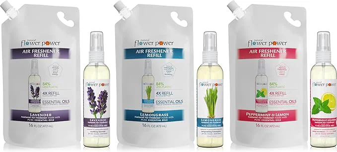 Expertly Made Natural Flower Power Air Freshener Spray Refills Optimized