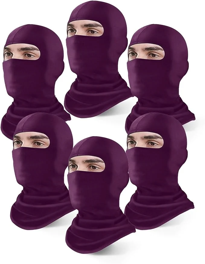 Official Xeoxarel 6 Pack Balaclava Ski Mask Reusable