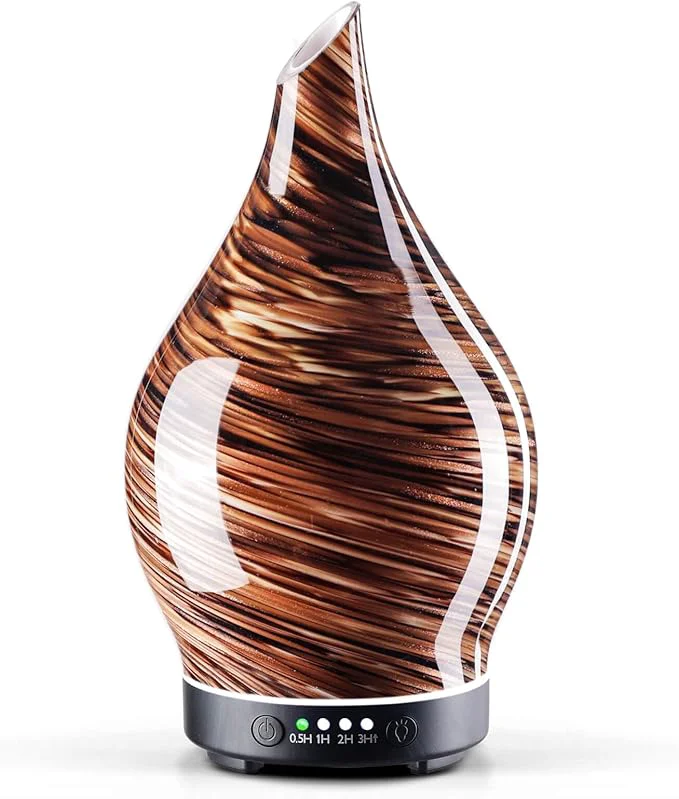 Exclusive Porseme 150ml Essential Oil Diffuser Glass Color Changing Aroma Air Diffusers Consistent